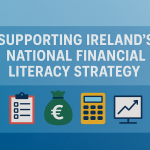 A visual representation of financial education and empowerment, highlighting Ireland’s National Financial Literacy Strategy and MindYourMoolah.com’s commitment to financial training